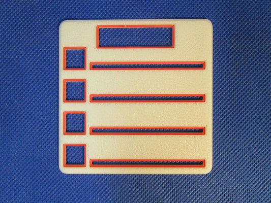 Reusable Post-it Note Checklist Stencil – Desk Organizer Sticky Note Guide