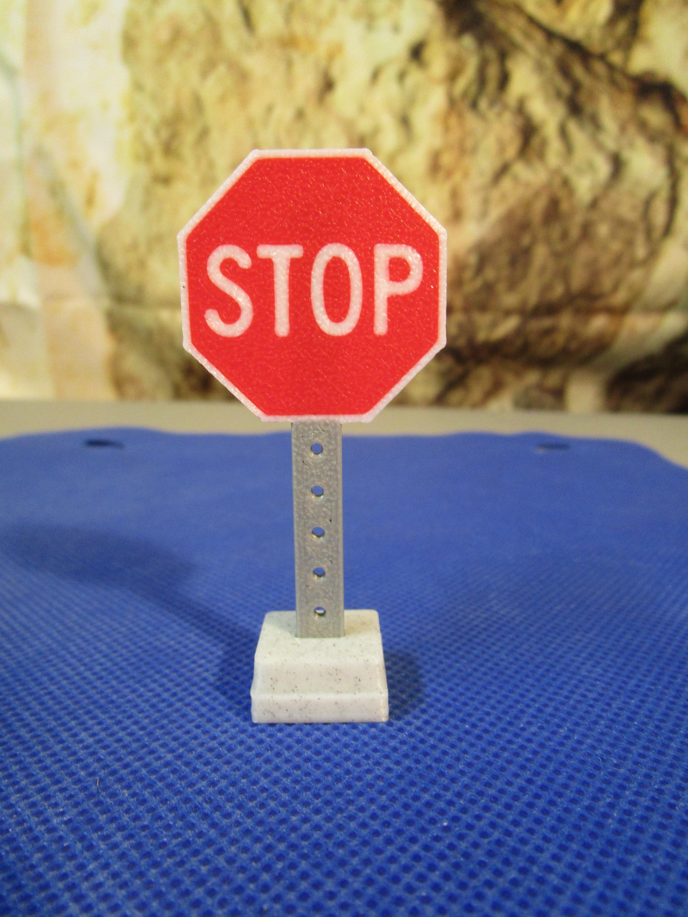 LEGO Compatible Mini Traffic Signs – Stop, Do Not Enter, Yield | Choose Your Sign