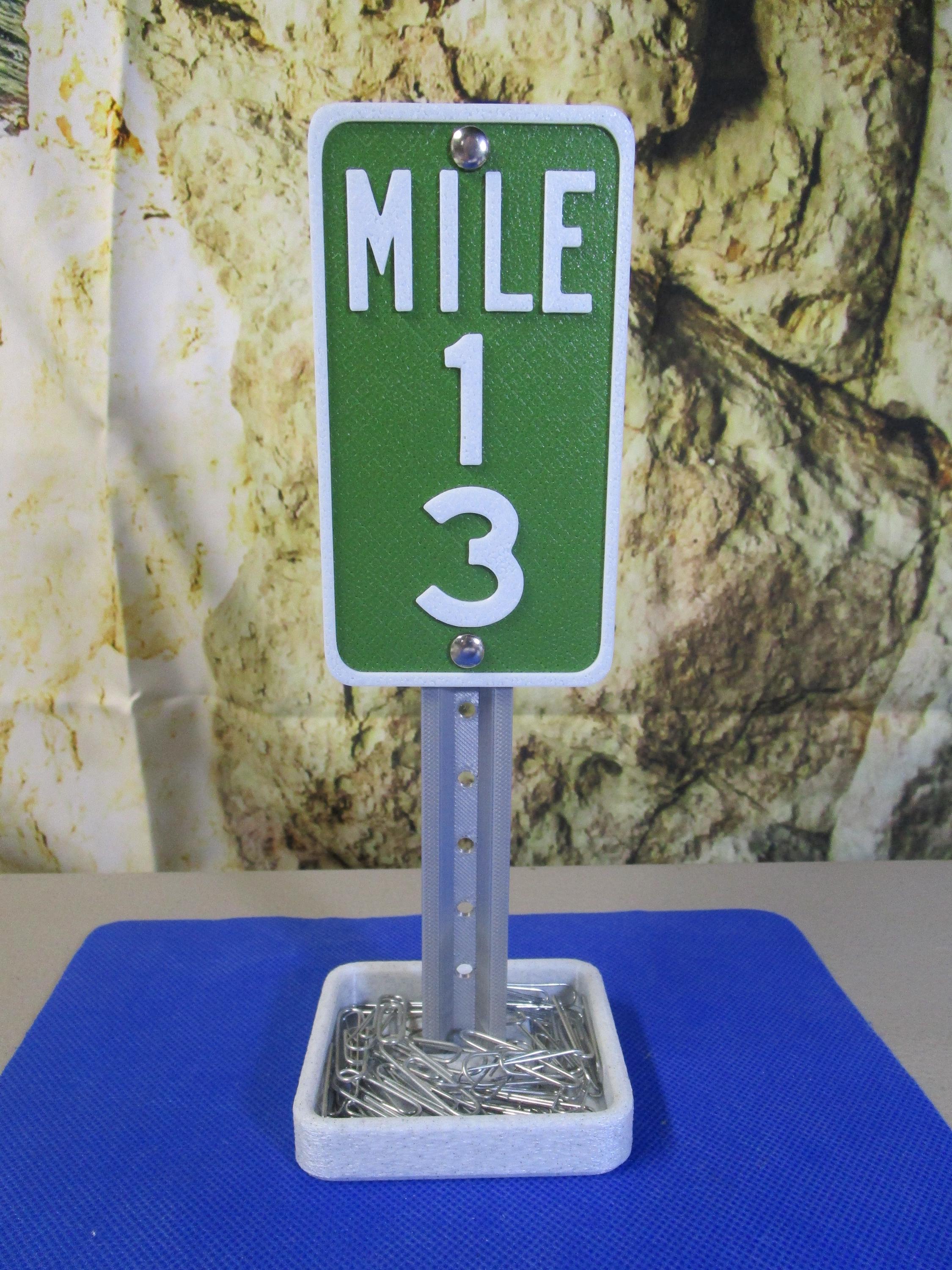 13 Milestone Desk Sign – Industrial-Strength Mile Marker for 13th Birthday, Anniversary, or Teen Celebration