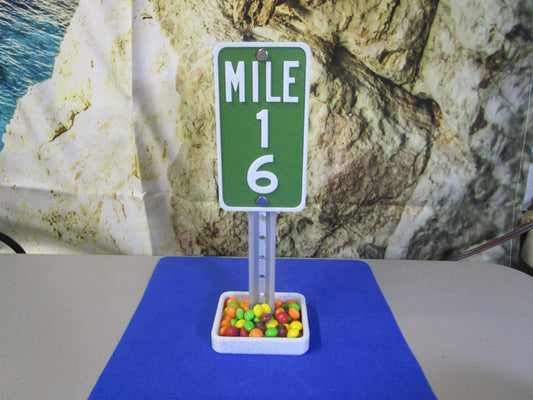 16 Milestone Desk Sign – Mile Marker for Sweet 16 Birthday or Special Celebration