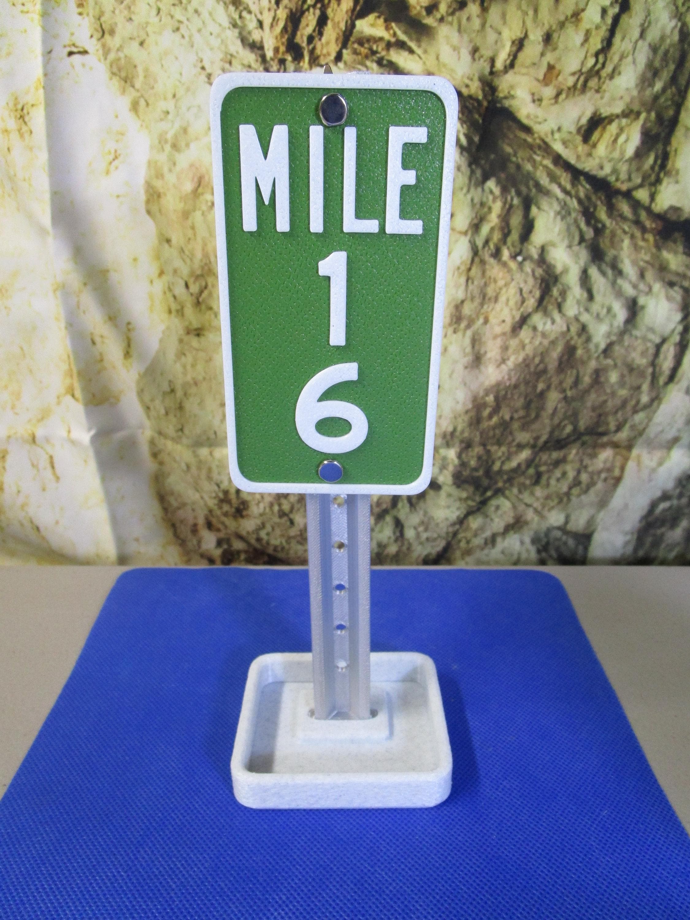 16 Milestone Desk Sign – Mile Marker for Sweet 16 Birthday or Special Celebration