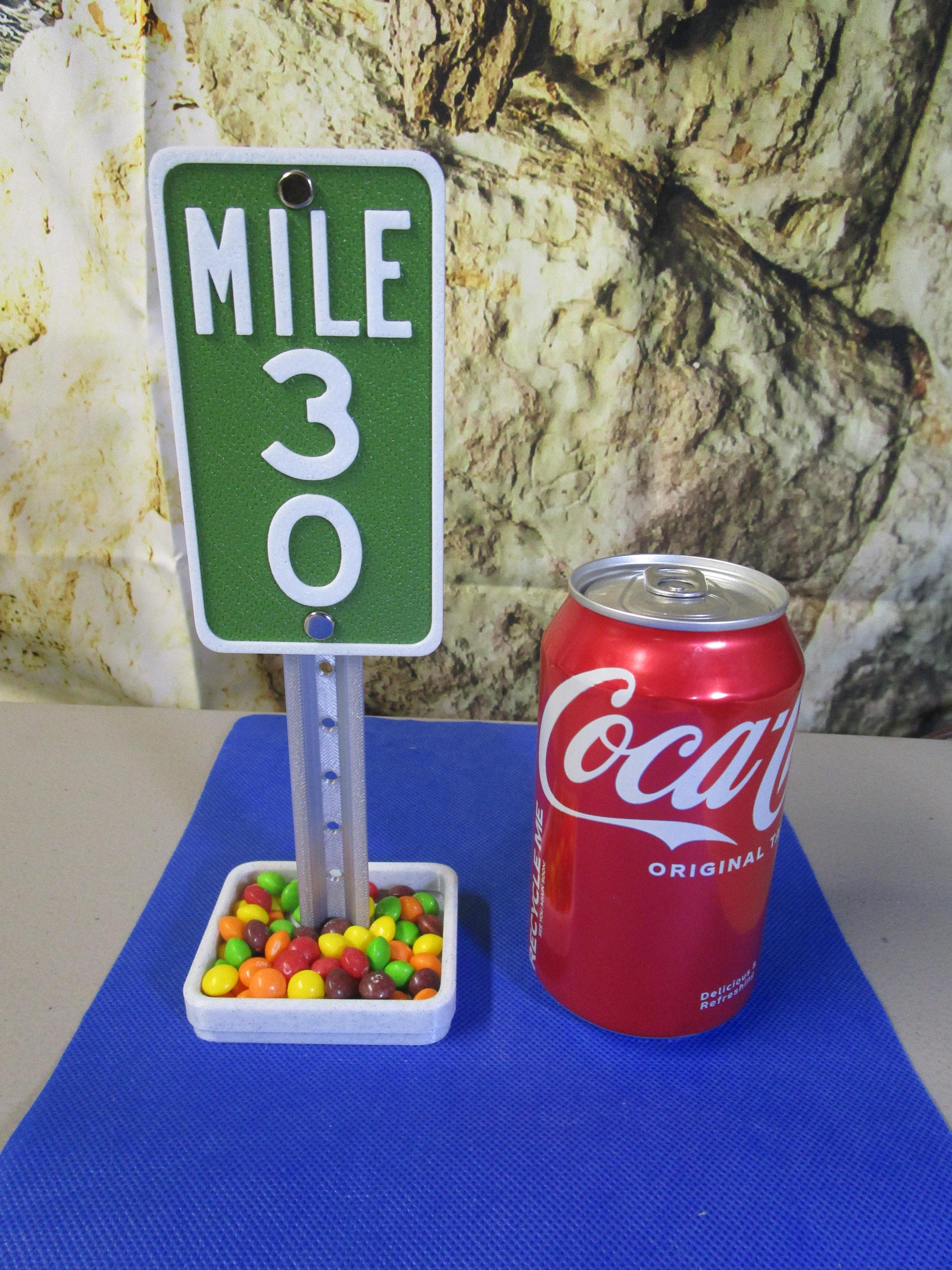 30 Milestone Desk Sign – Industrial-Strength Mile Marker for 30th Birthday, Anniversary, or Work Celebration