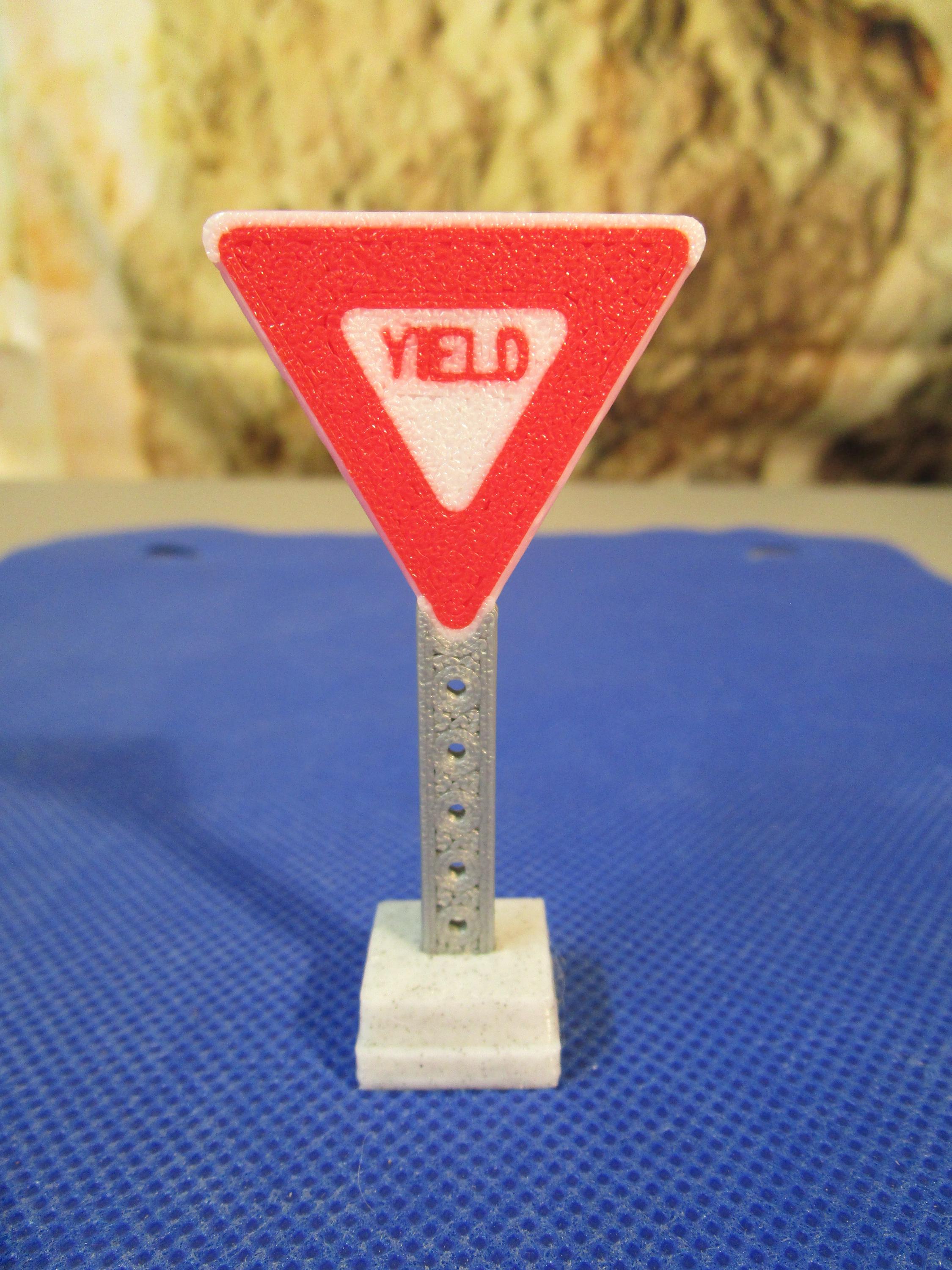LEGO Compatible Mini Traffic Signs – Stop, Do Not Enter, Yield | Choose Your Sign
