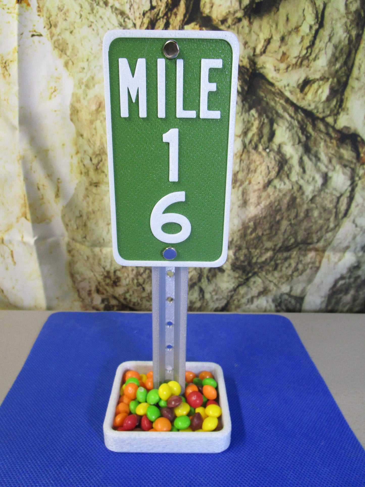16 Milestone Desk Sign – Mile Marker for Sweet 16 Birthday or Special Celebration
