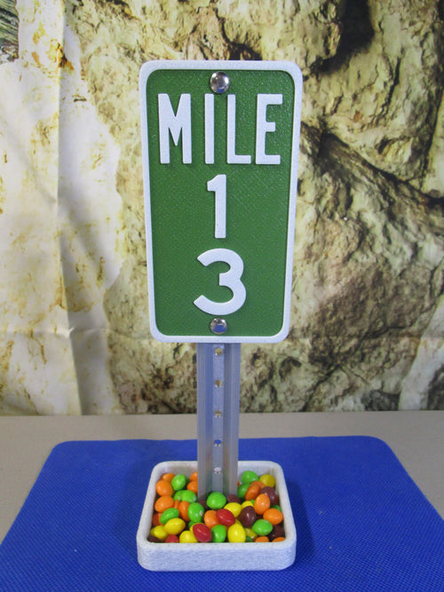 13 Milestone Desk Sign – Industrial-Strength Mile Marker for 13th Birthday, Anniversary, or Teen Celebration
