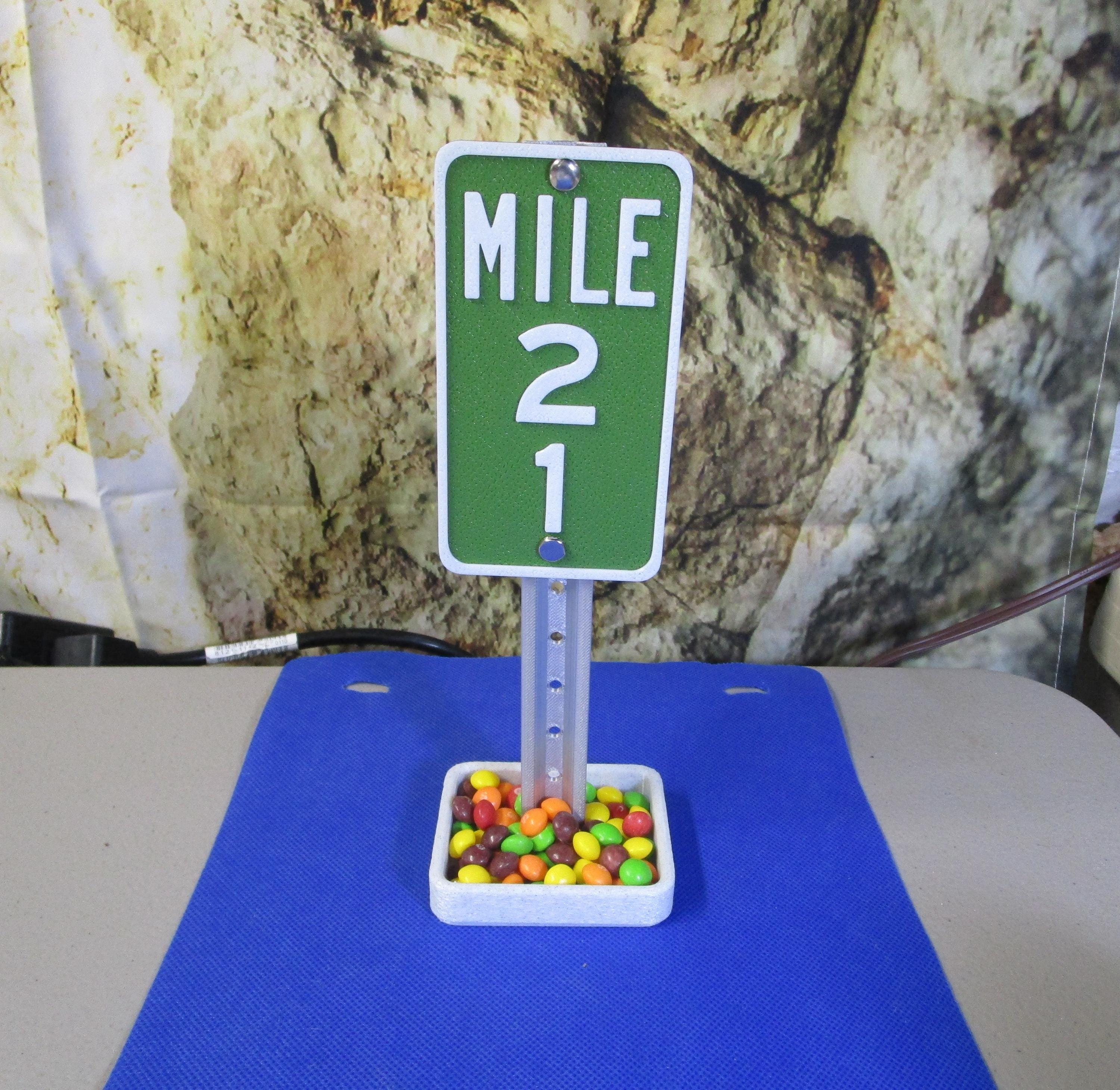 21 Milestone Desk Sign – Industrial-Strength Mile Marker for 21st Birthday, Anniversary, or Work Celebration