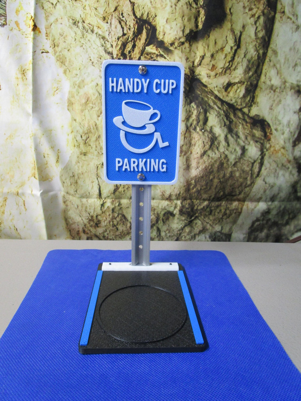 Funny Cup Parking Sign: Desk Coffee Holder, Office Accessory