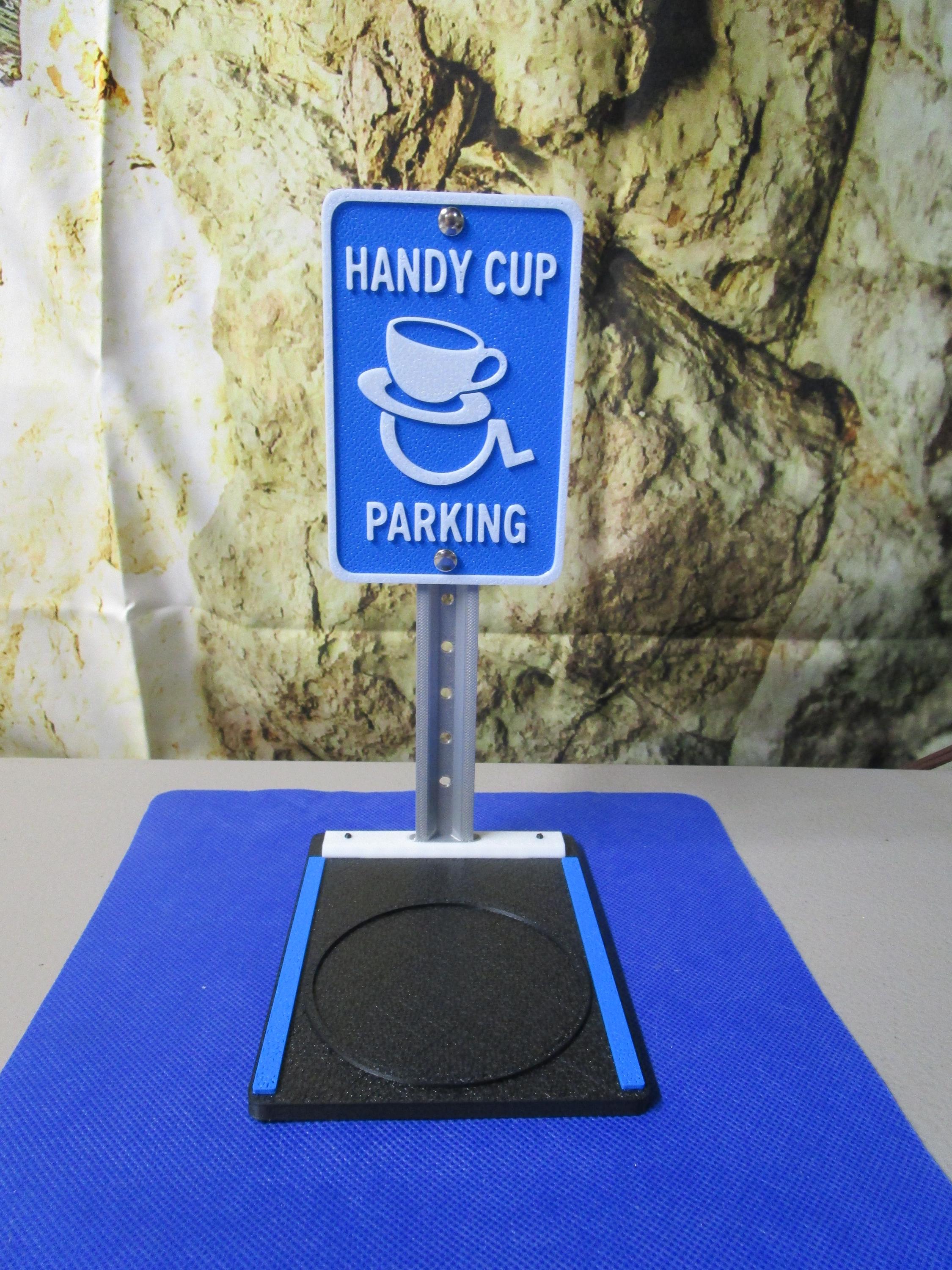 Funny Cup Parking Sign: Desk Coffee Holder, Office Accessory