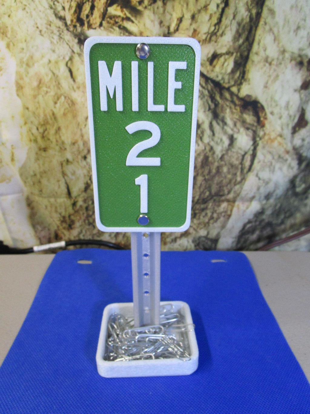 21 Milestone Desk Sign – Industrial-Strength Mile Marker for 21st Birthday, Anniversary, or Work Celebration