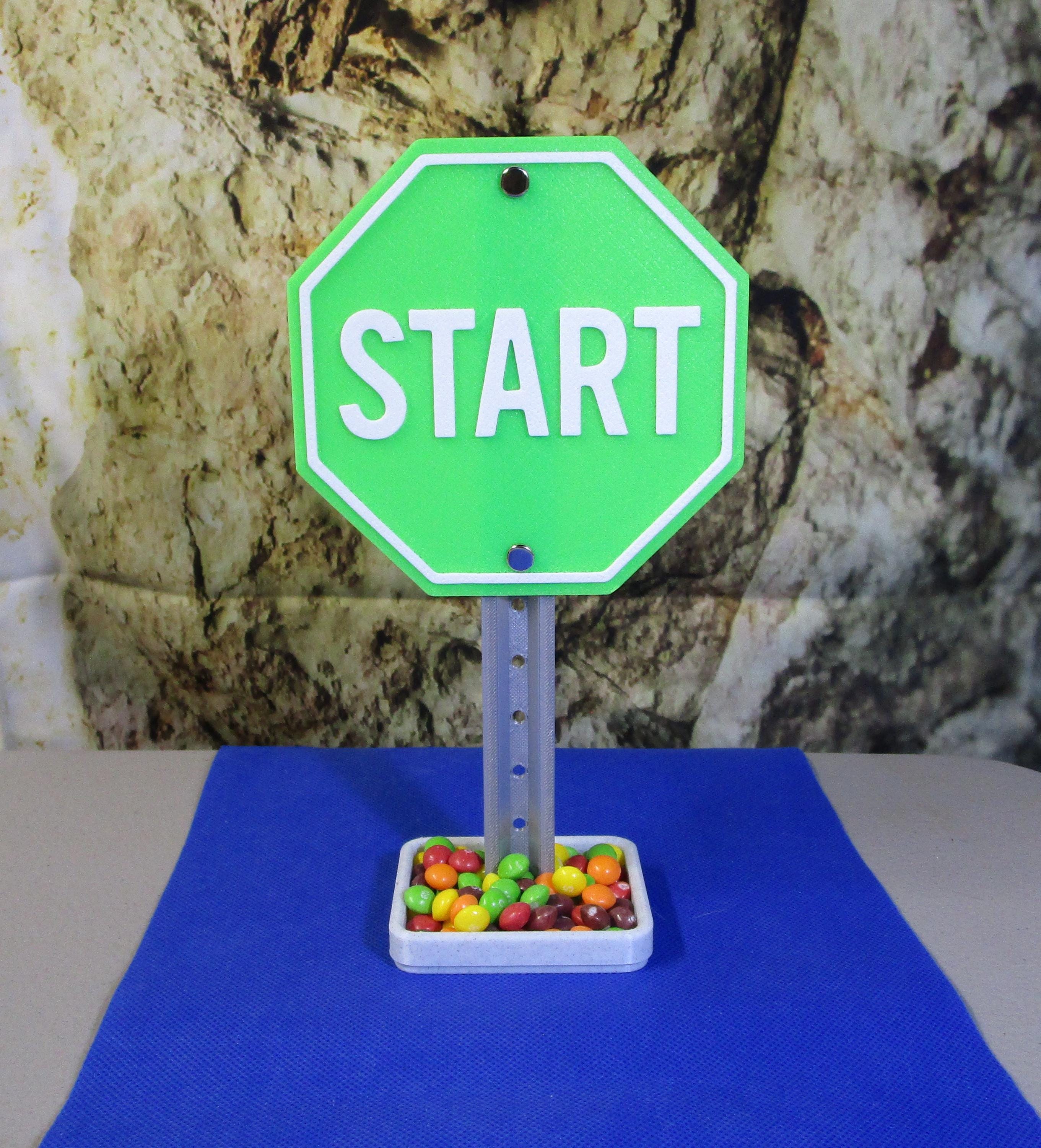 START Desk Sign: Business Card Holder & Office Organizer