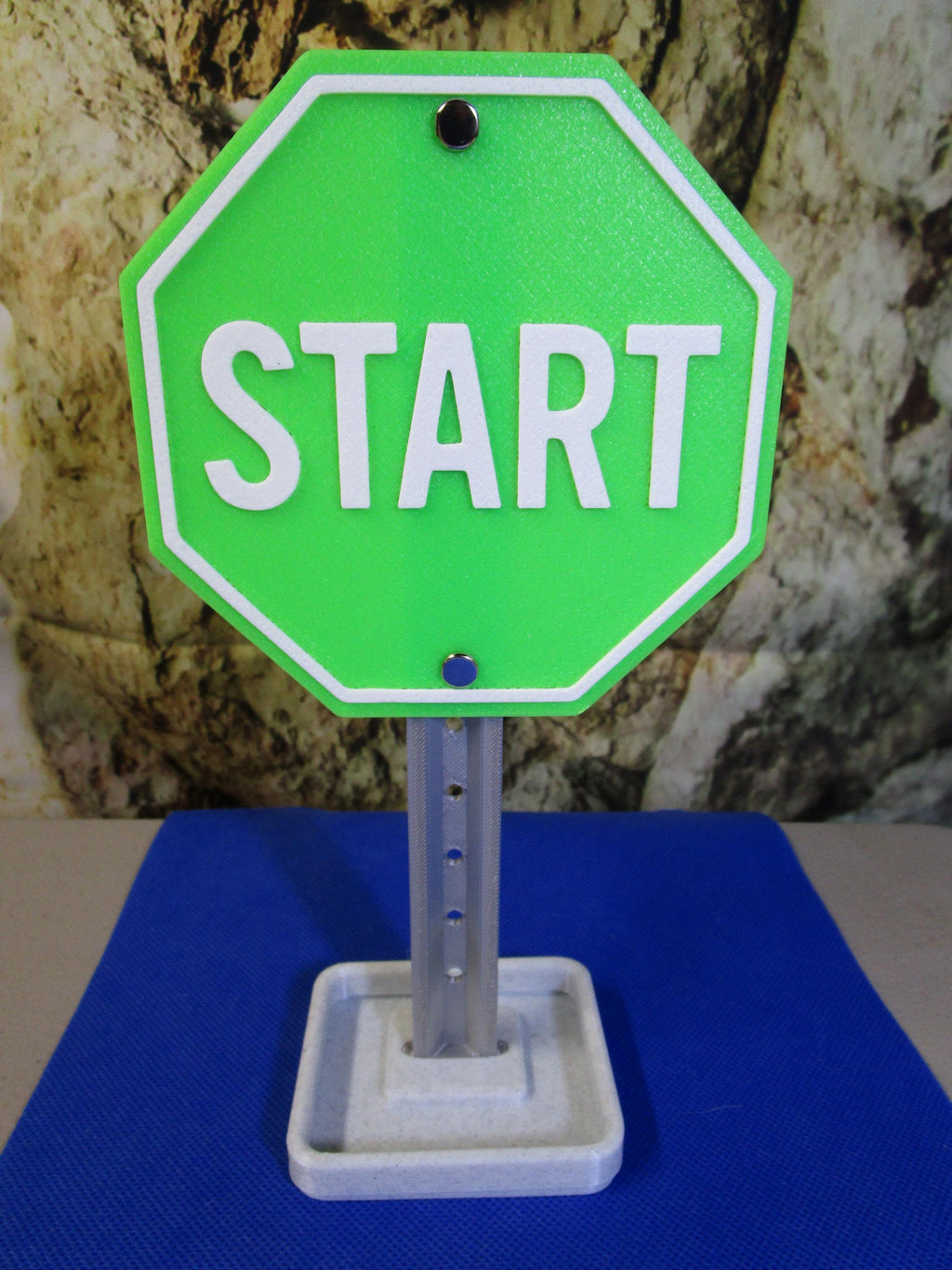 START Desk Sign: Business Card Holder & Office Organizer