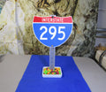 Interstate 295 Mini Highway Shield Desk Organizer: Business Card Holder
