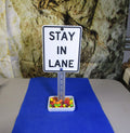 Mini Desk Sign: Stay In Lane - Funny Office Decor