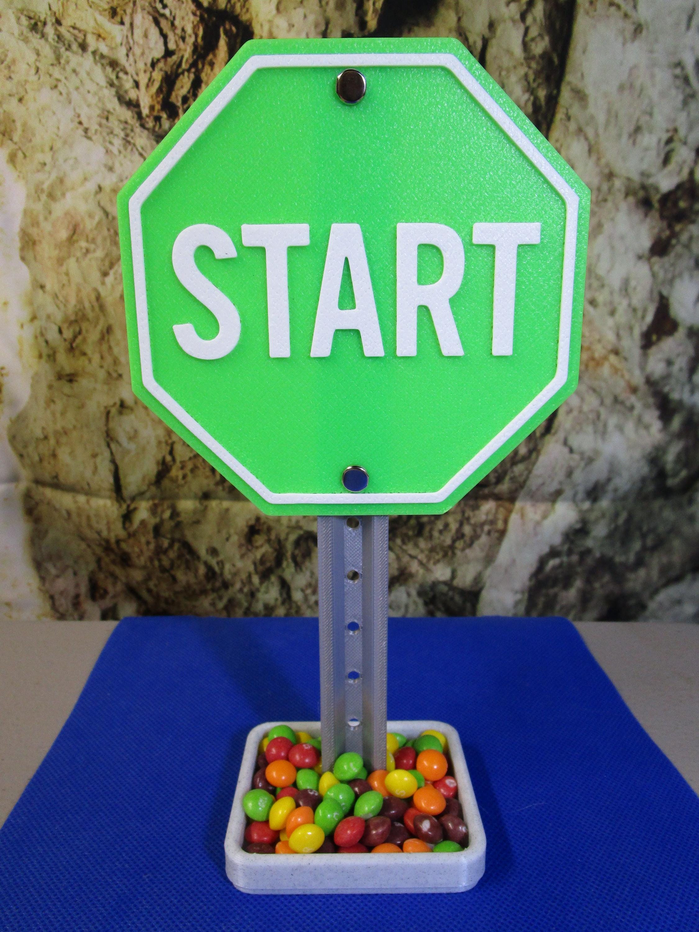 START Desk Sign: Business Card Holder & Office Organizer