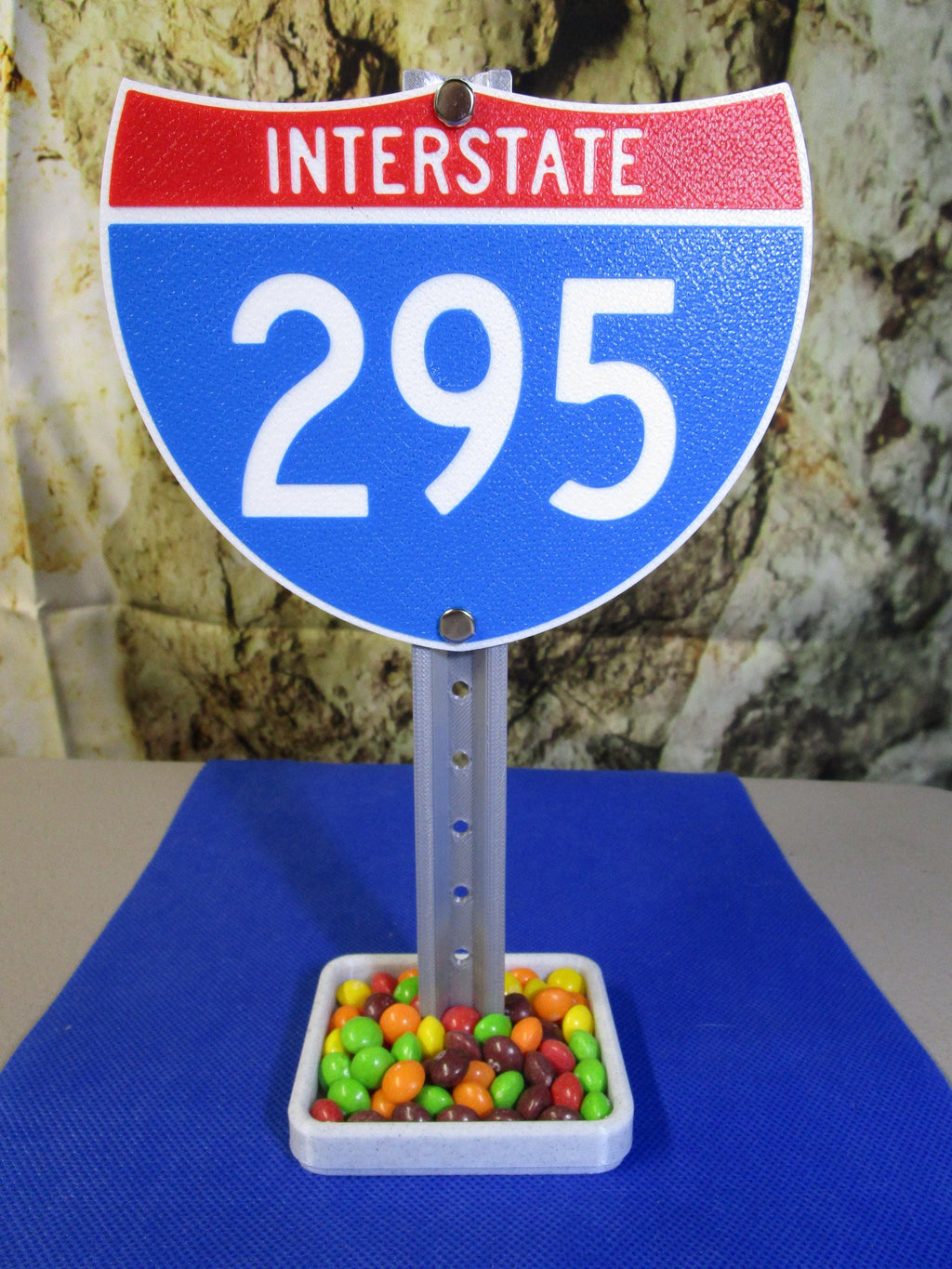 Interstate 295 Mini Highway Shield Desk Organizer: Business Card Holder