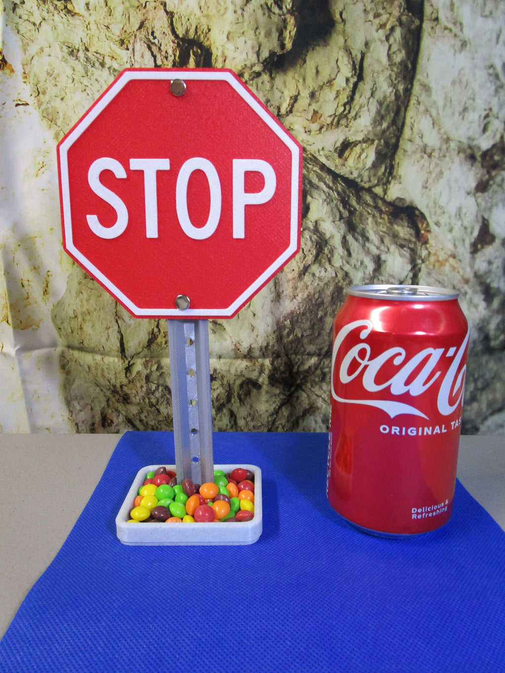 Mini STOP Sign Desk Organizer & Candy Tray – Industrial-Strength Plastic