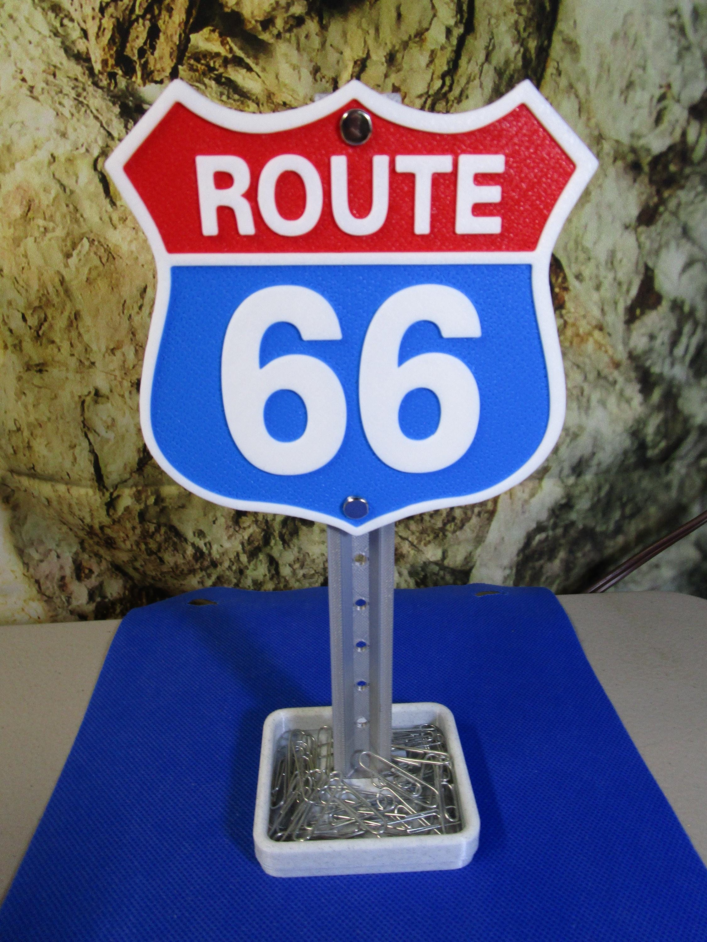 Route 66 Desk Organizer: Retro Americana Candy Tray, Road Trip Decor