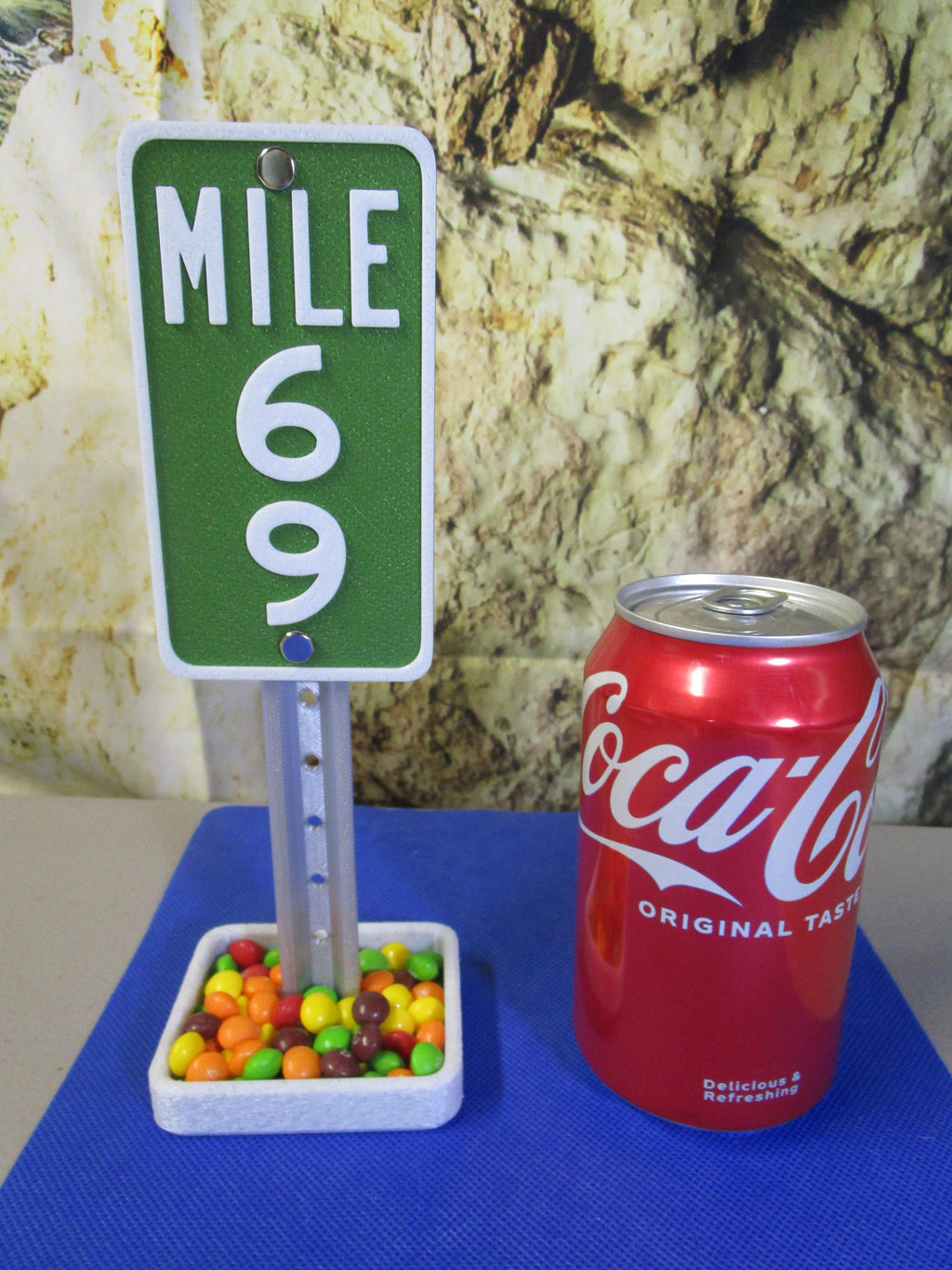 69 Milestone Desk Sign – Industrial-Strength Mile Marker for 69th Birthday, Anniversary, or Gag Gift