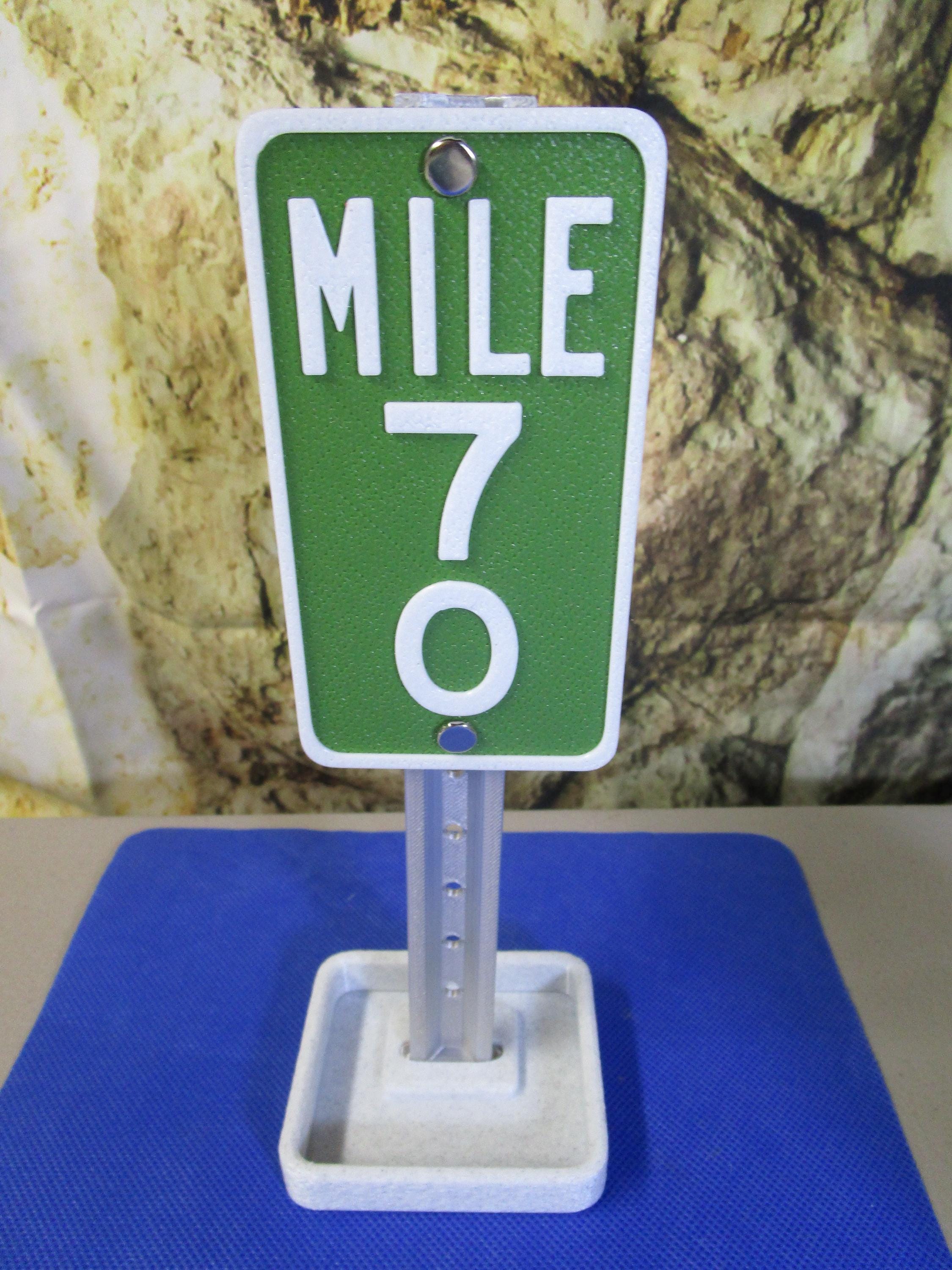 70 Milestone Desk Sign – Industrial-Strength Mile Marker for 70th Birthday, Anniversary, or Retirement Celebration
