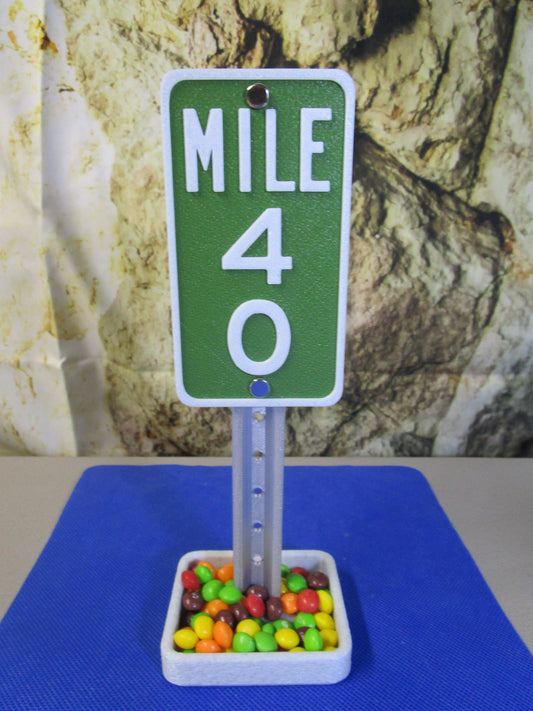 Mile 40 Marker: Funny Midlife Crisis 40th Birthday Gift