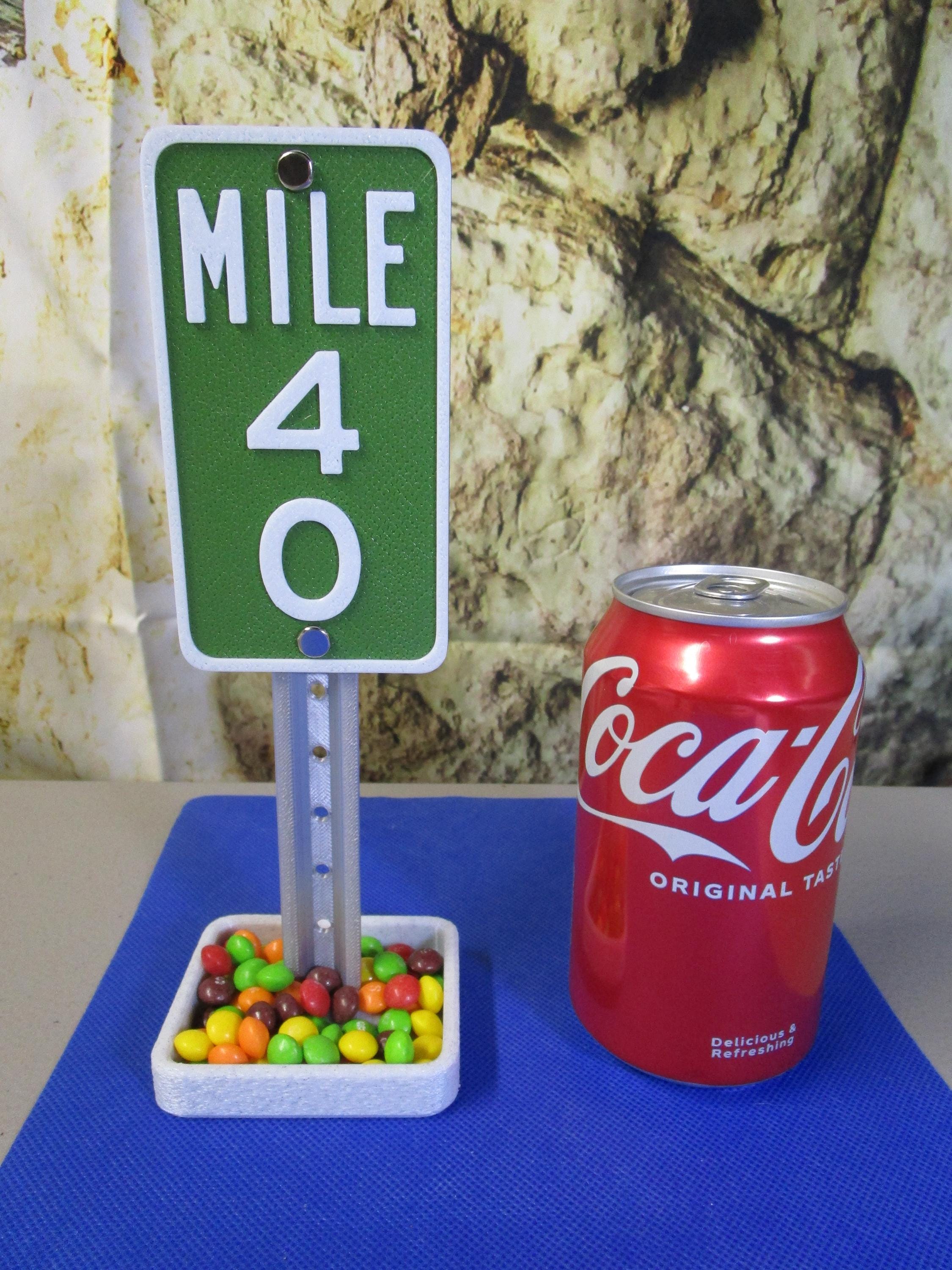 Mile 40 Marker: Funny Midlife Crisis 40th Birthday Gift