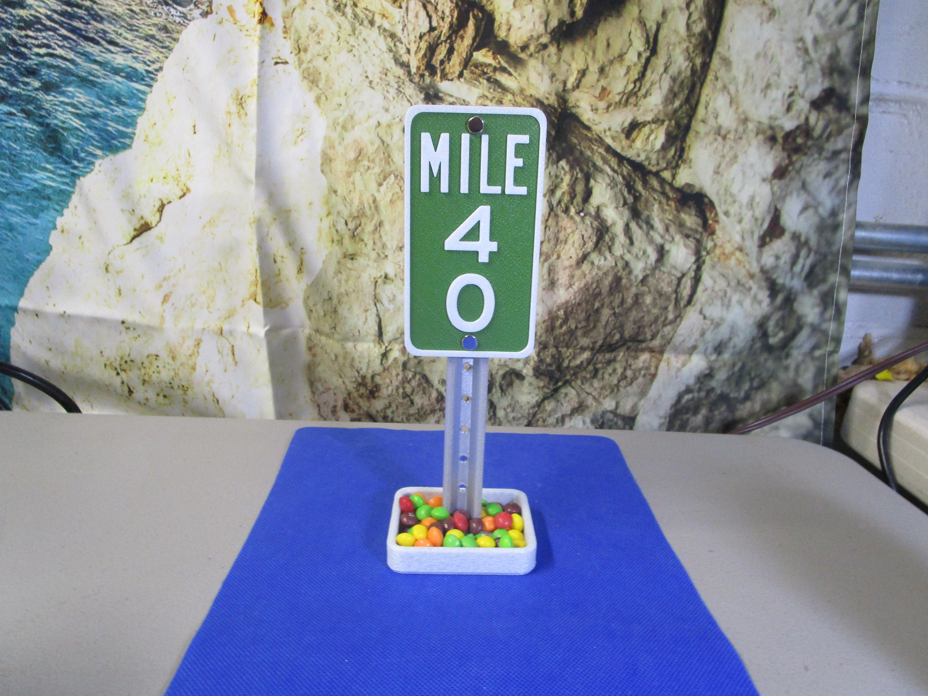 Mile 40 Marker: Funny Midlife Crisis 40th Birthday Gift