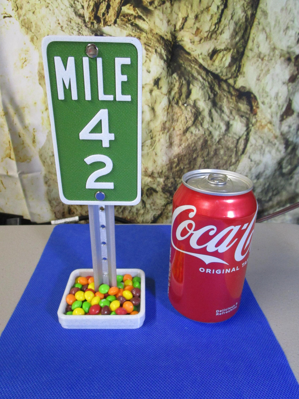 42nd Anniversary Desk Sign – Industrial Plastic Hitchhiker's Guide Celebration Prop