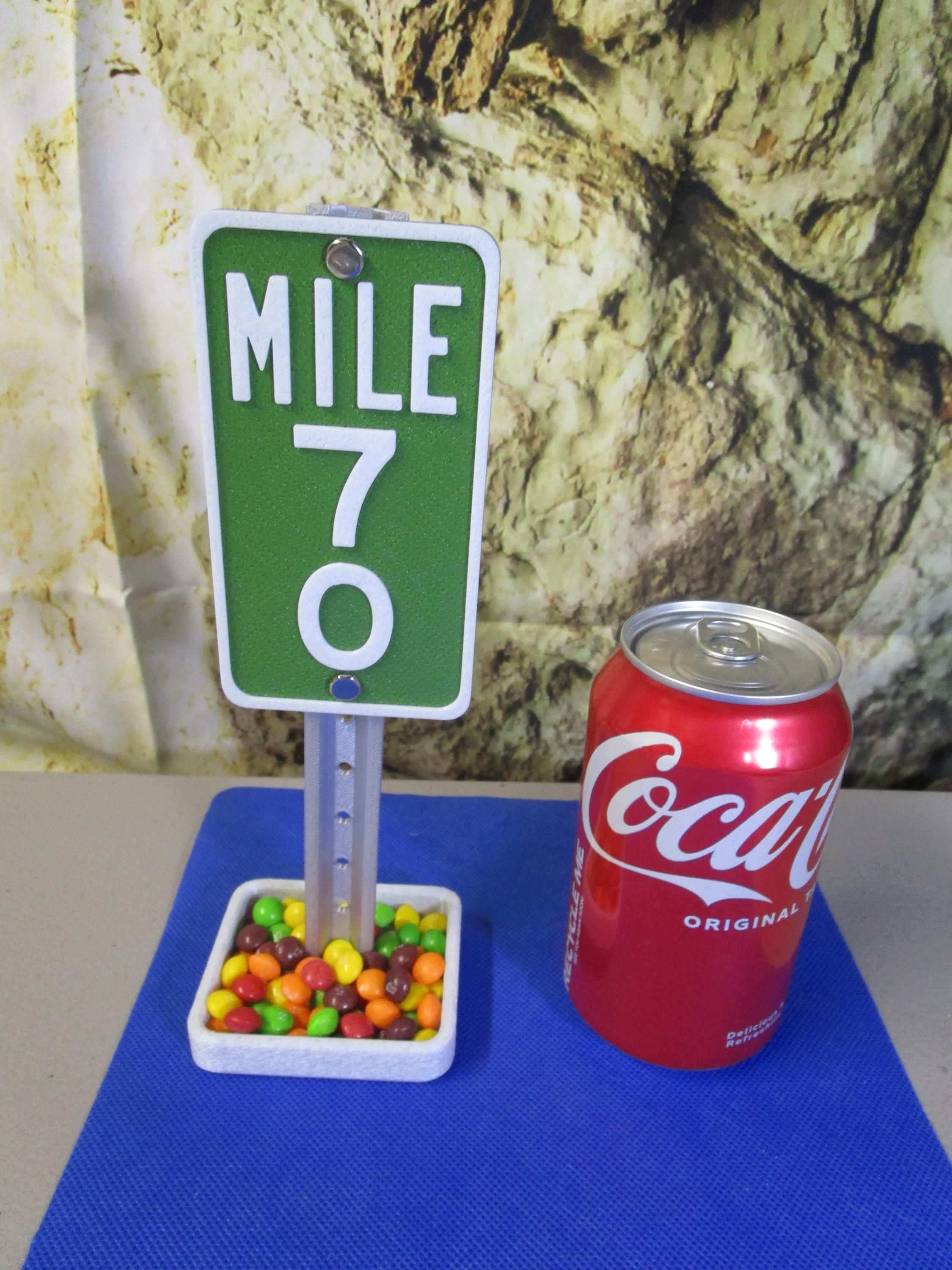 70 Milestone Desk Sign – Industrial-Strength Mile Marker for 70th Birthday, Anniversary, or Retirement Celebration