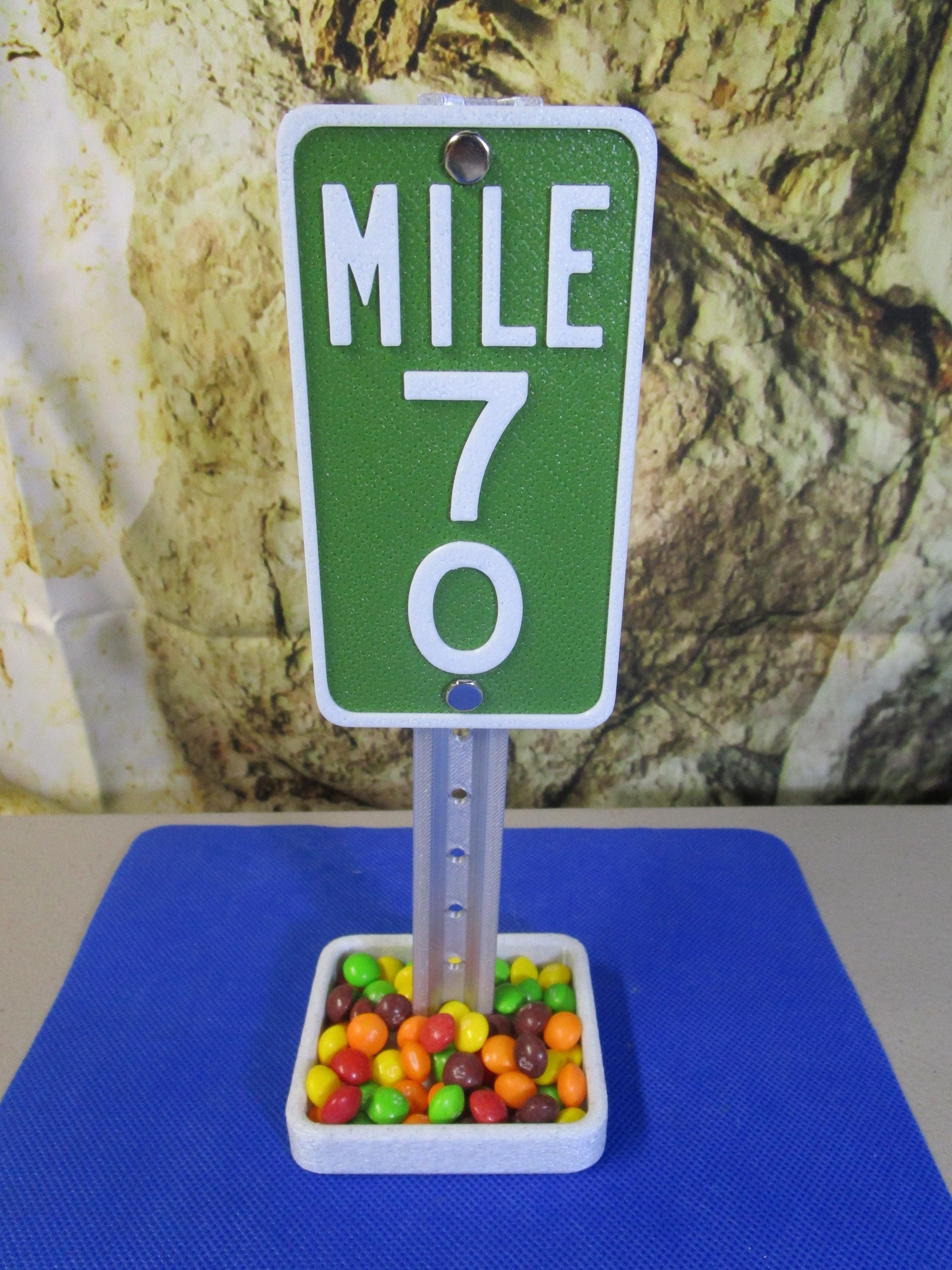 70 Milestone Desk Sign – Industrial-Strength Mile Marker for 70th Birthday, Anniversary, or Retirement Celebration
