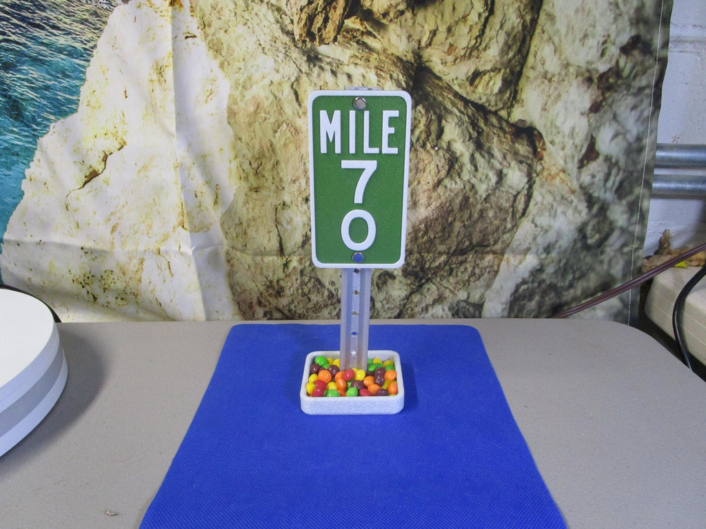 70 Milestone Desk Sign – Industrial-Strength Mile Marker for 70th Birthday, Anniversary, or Retirement Celebration