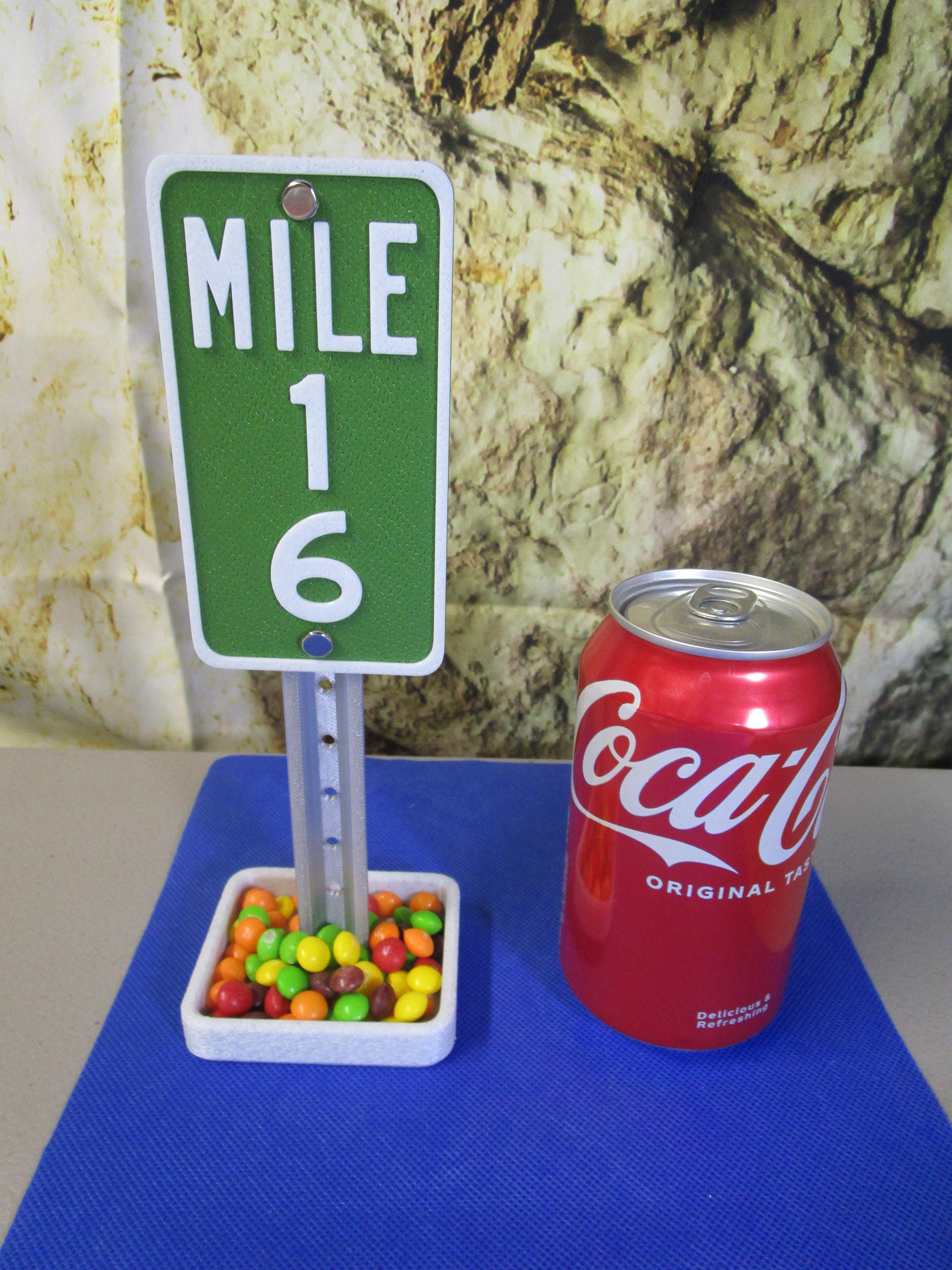 Mile 16 Desk Sign – Sweet 16 Birthday Roadside Marker