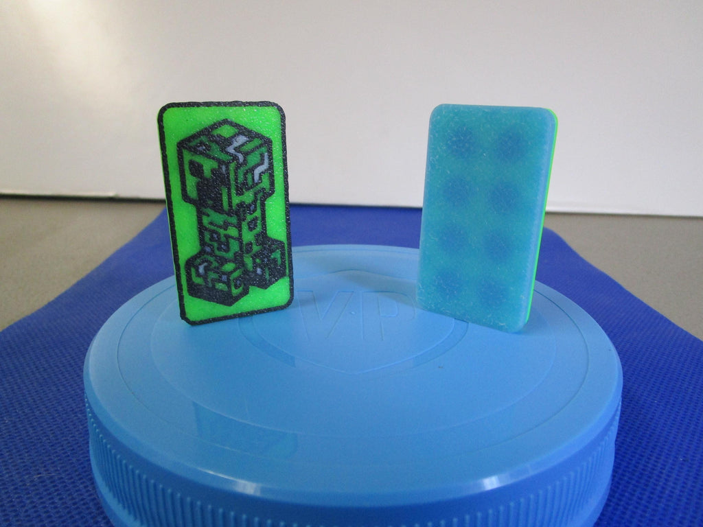 Adorable Creeper Glow Fidget Tile – Magnetic Minecraft Pixel Toy for Gamers - Glow in the Dark