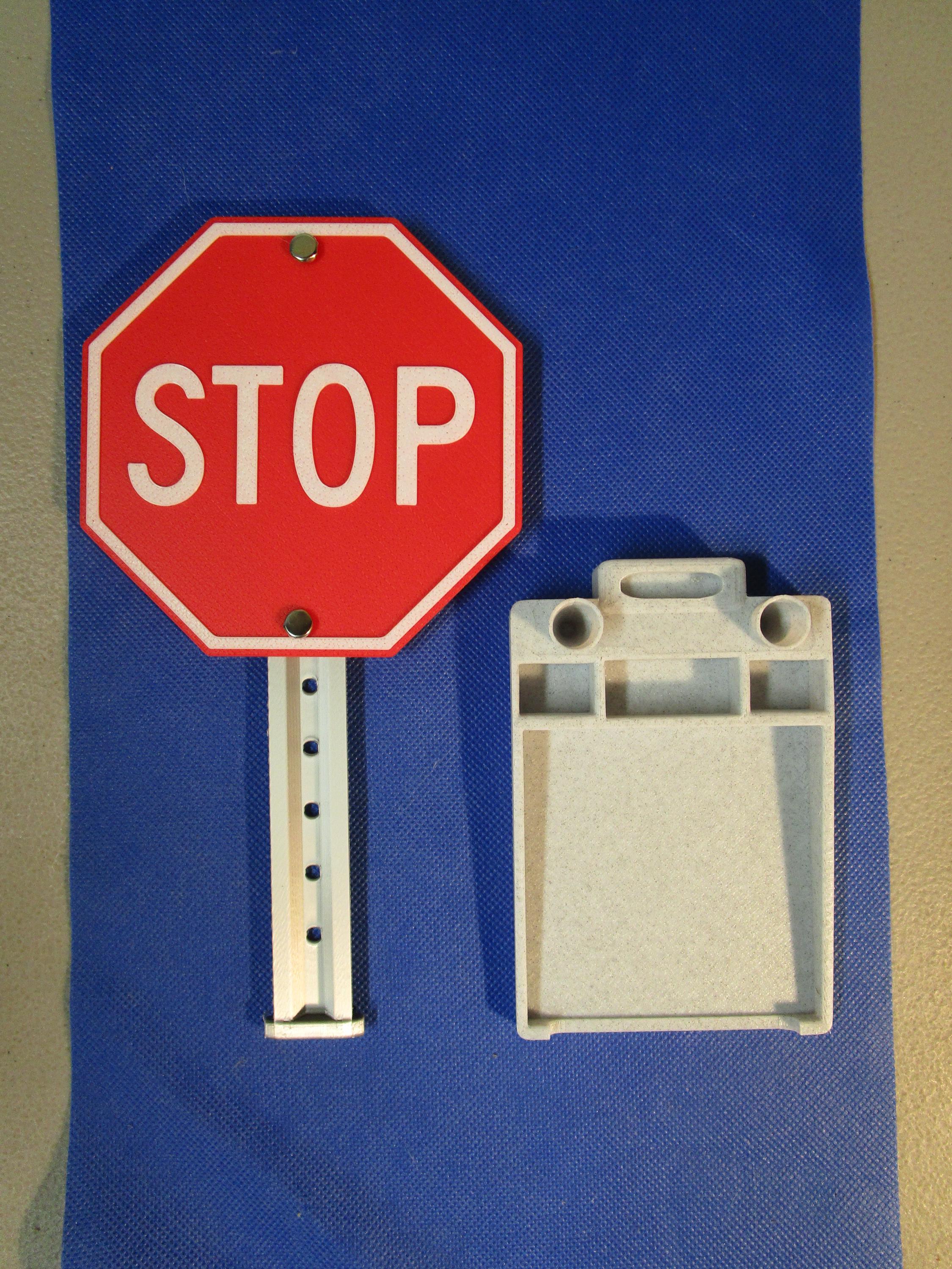 Stop Sign Desk Organizer | Pen, USB & Authenticator Holder