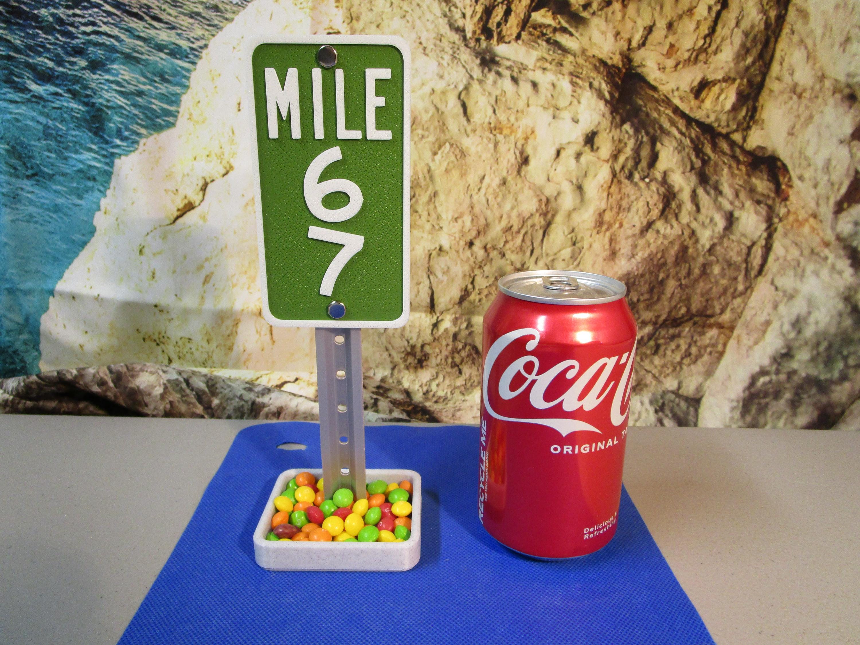 Mile 67 Desk Sign – Viral Meme Office Humor