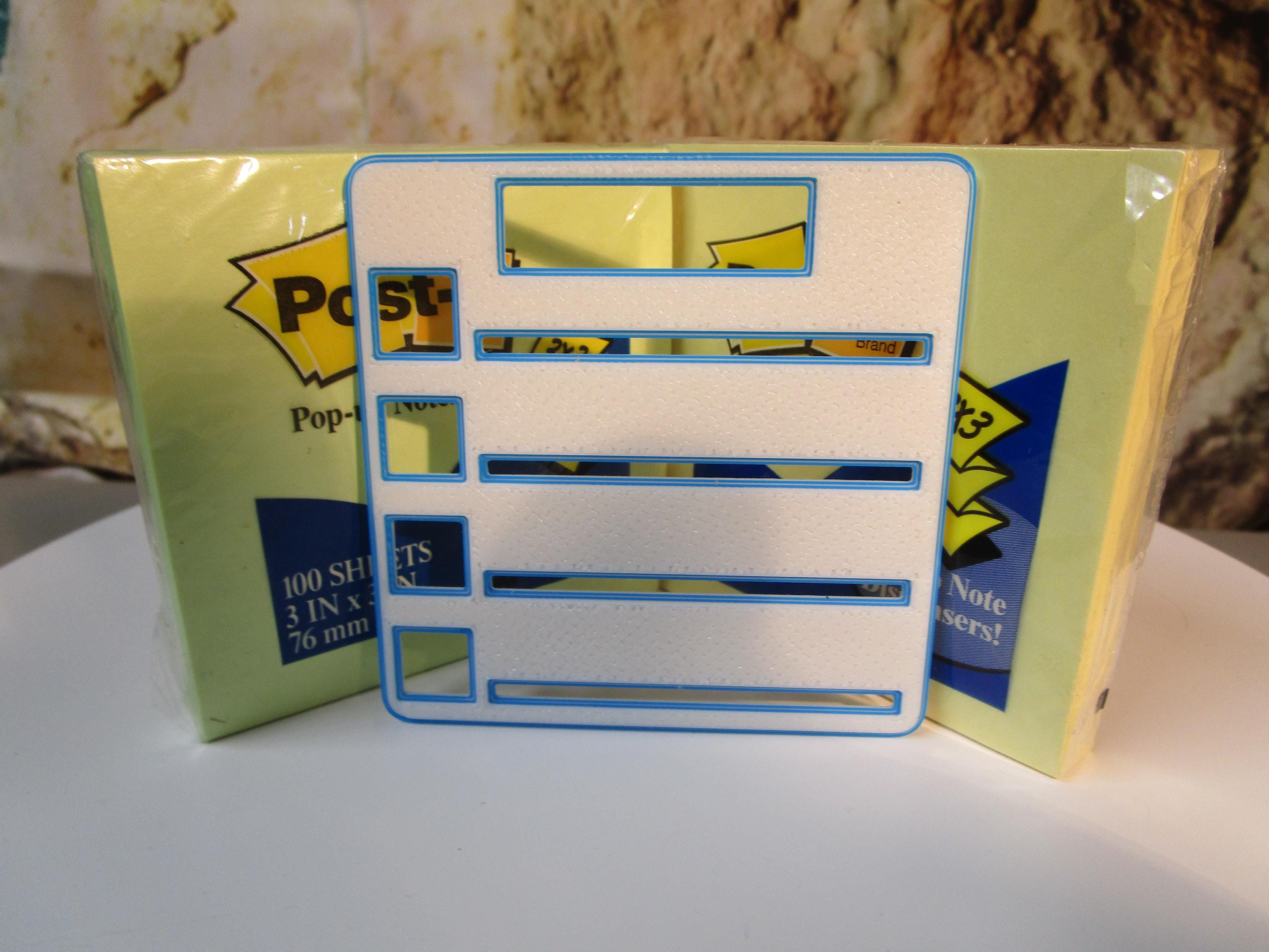 Reusable Post-it Note Checklist Stencil – Desk Organizer Sticky Note Guide