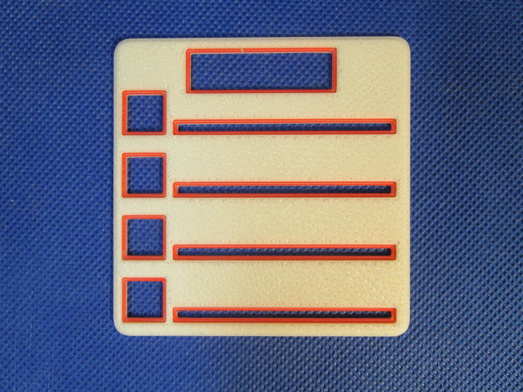 Reusable Post-it Note Checklist Stencil – Desk Organizer Sticky Note Guide