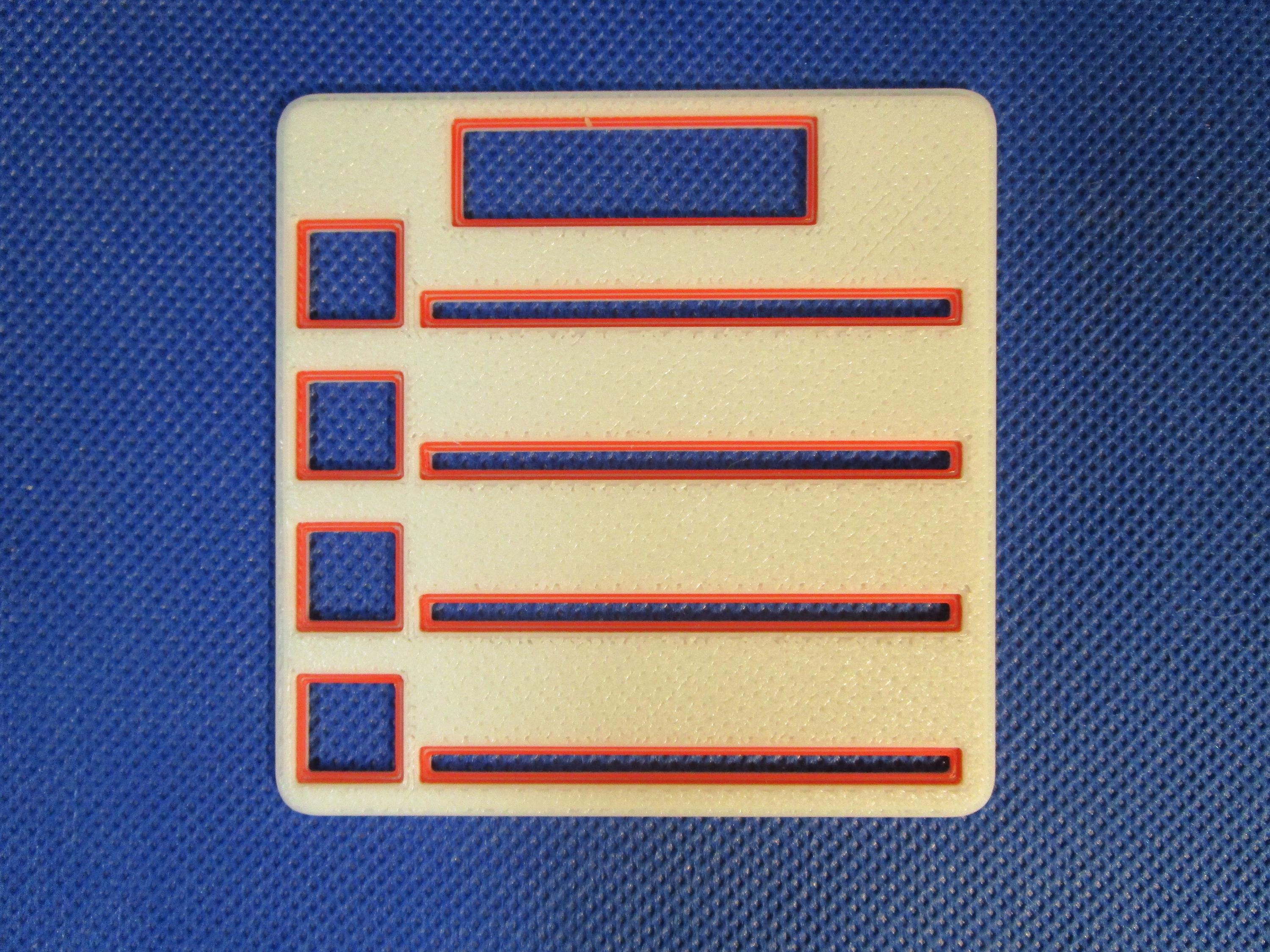 Reusable Post-it Note Checklist Stencil – Desk Organizer Sticky Note Guide