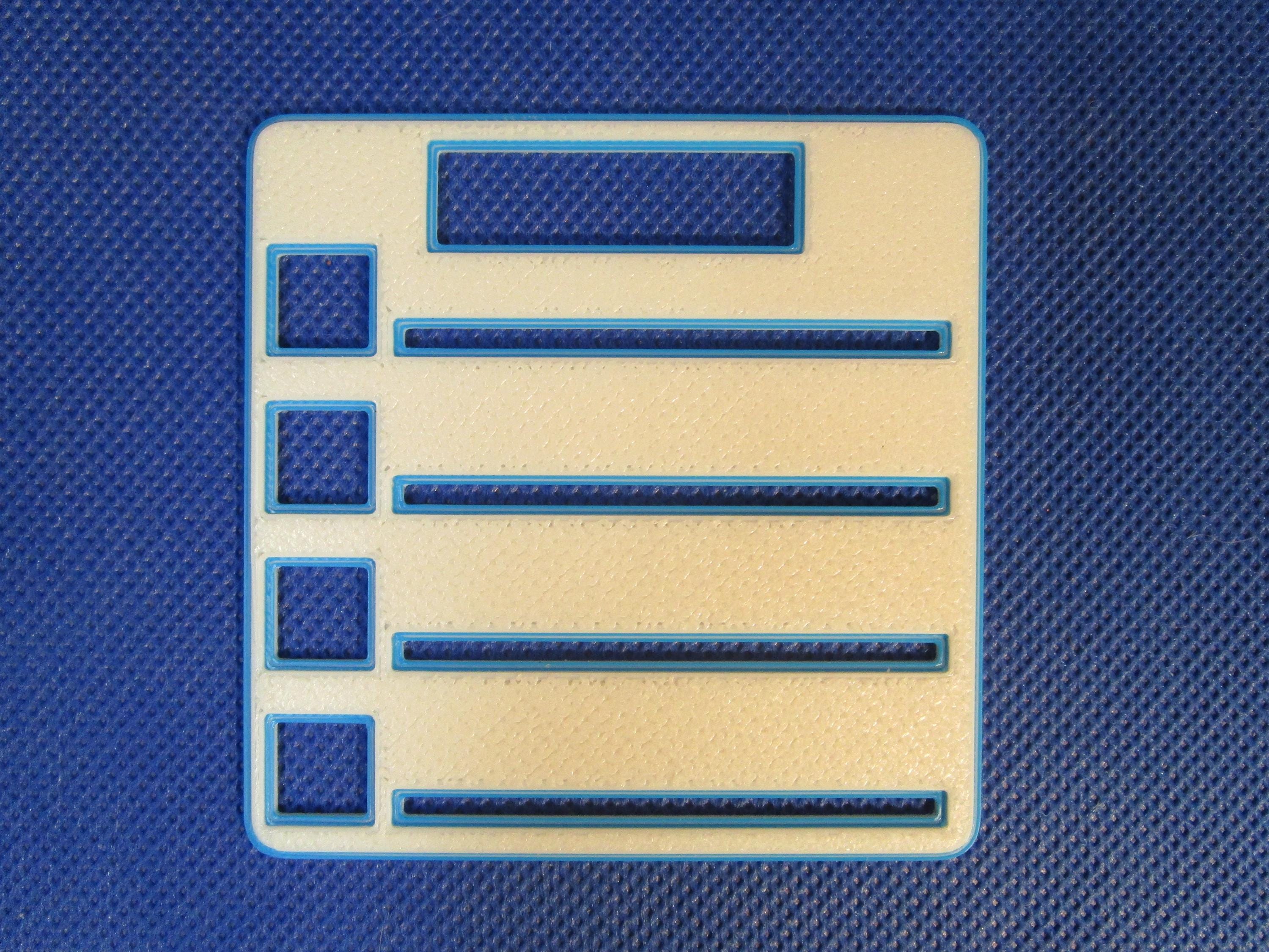 Reusable Post-it Note Checklist Stencil – Desk Organizer Sticky Note Guide