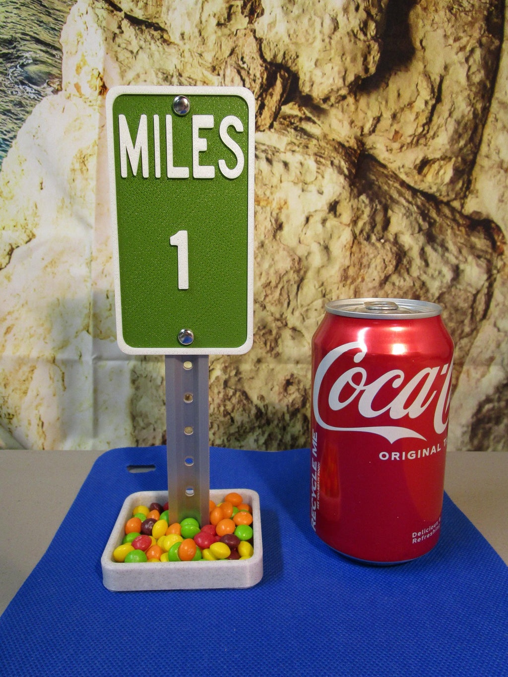 MILES 1 Desk Sign – Personalized Name Milestone Display