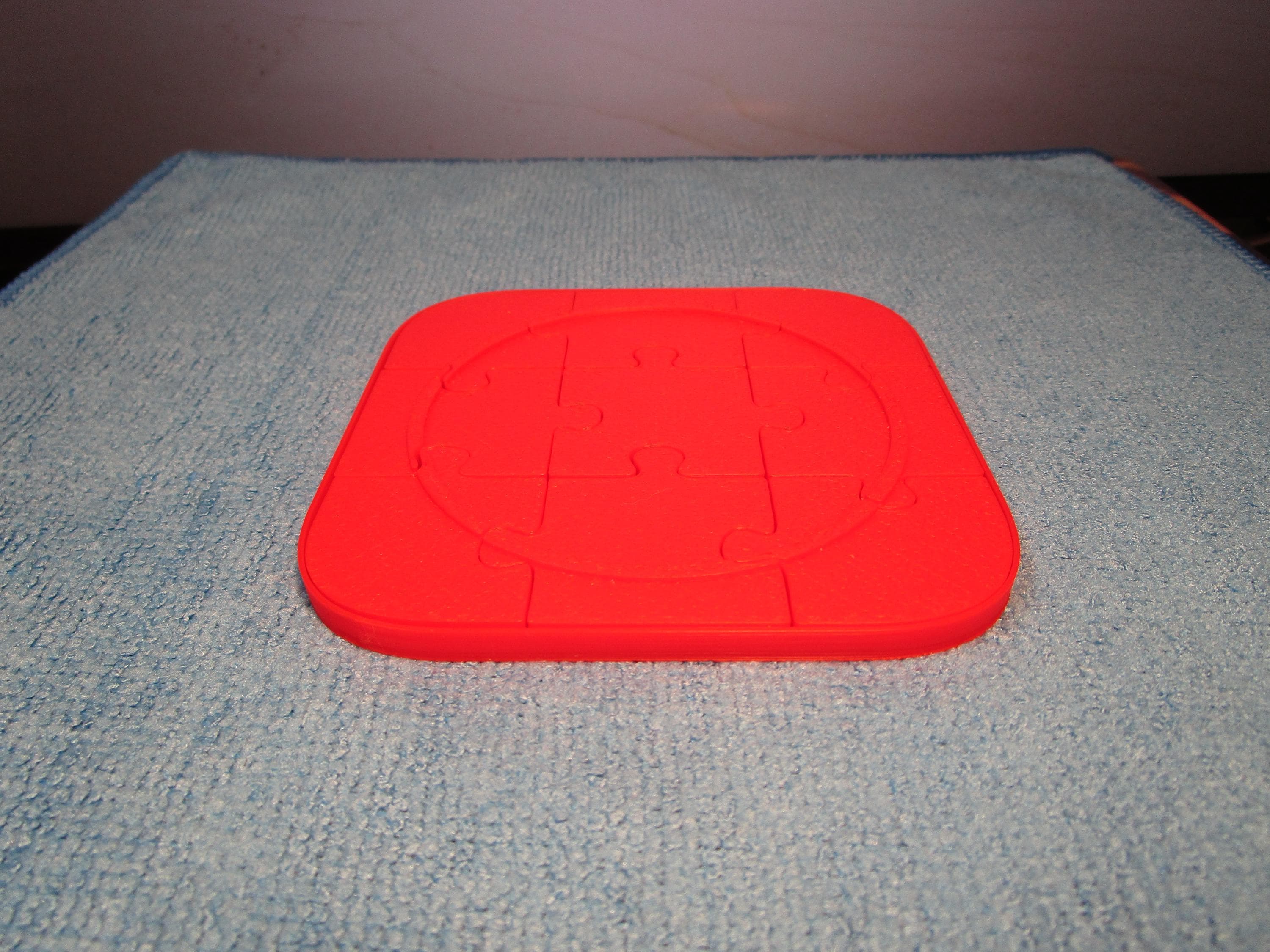 Puzzle Coaster Red Unique Interlocking Drink Coaster