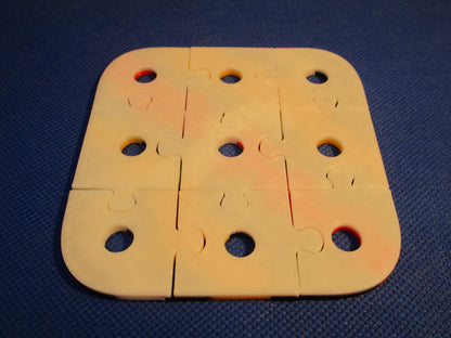 Dual Texture Sensory Puzzle Chain, Travel Fidget Toy, Autism Focus Aid