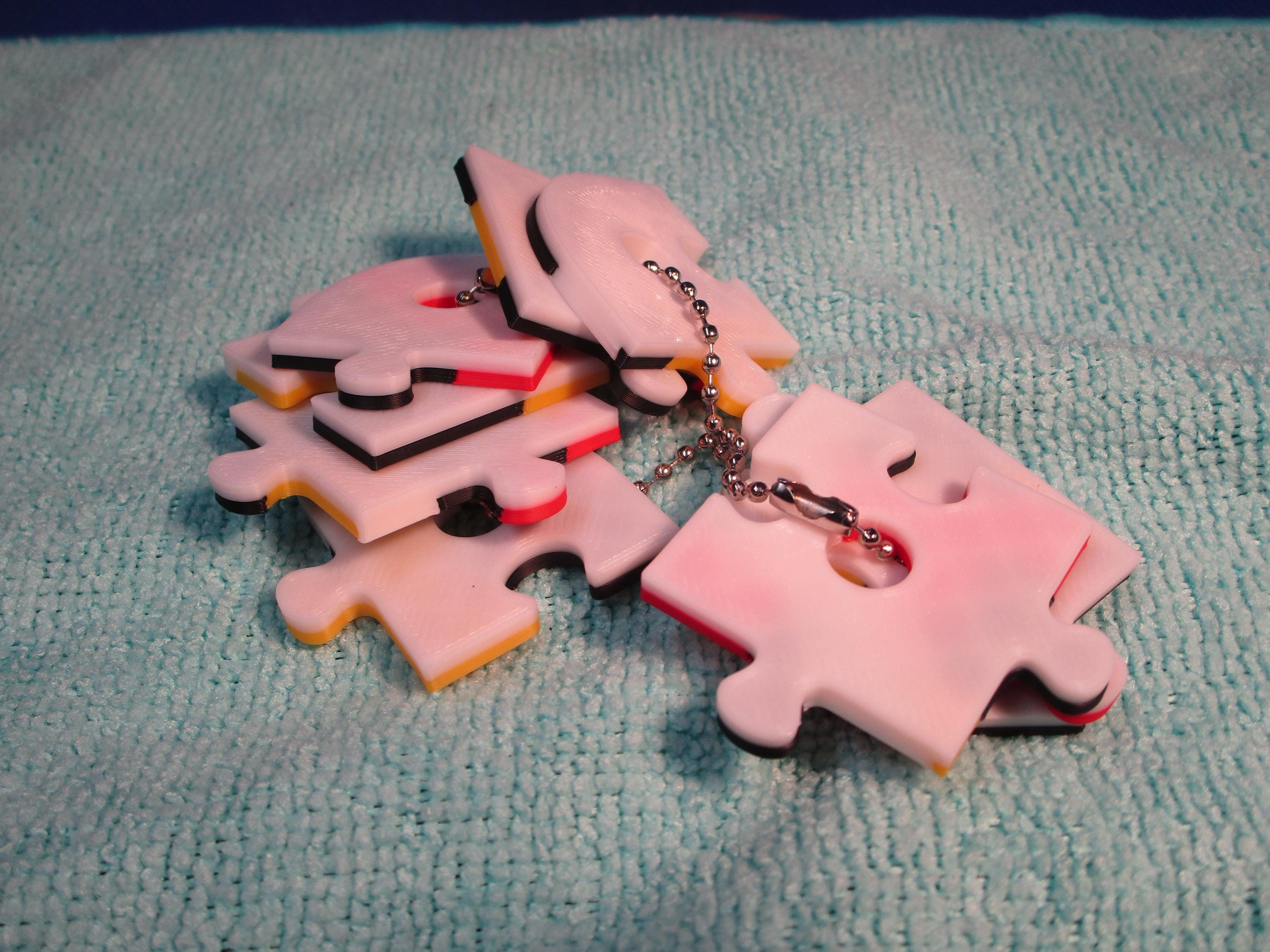 Dual Texture Sensory Puzzle Chain, Travel Fidget Toy, Autism Focus Aid