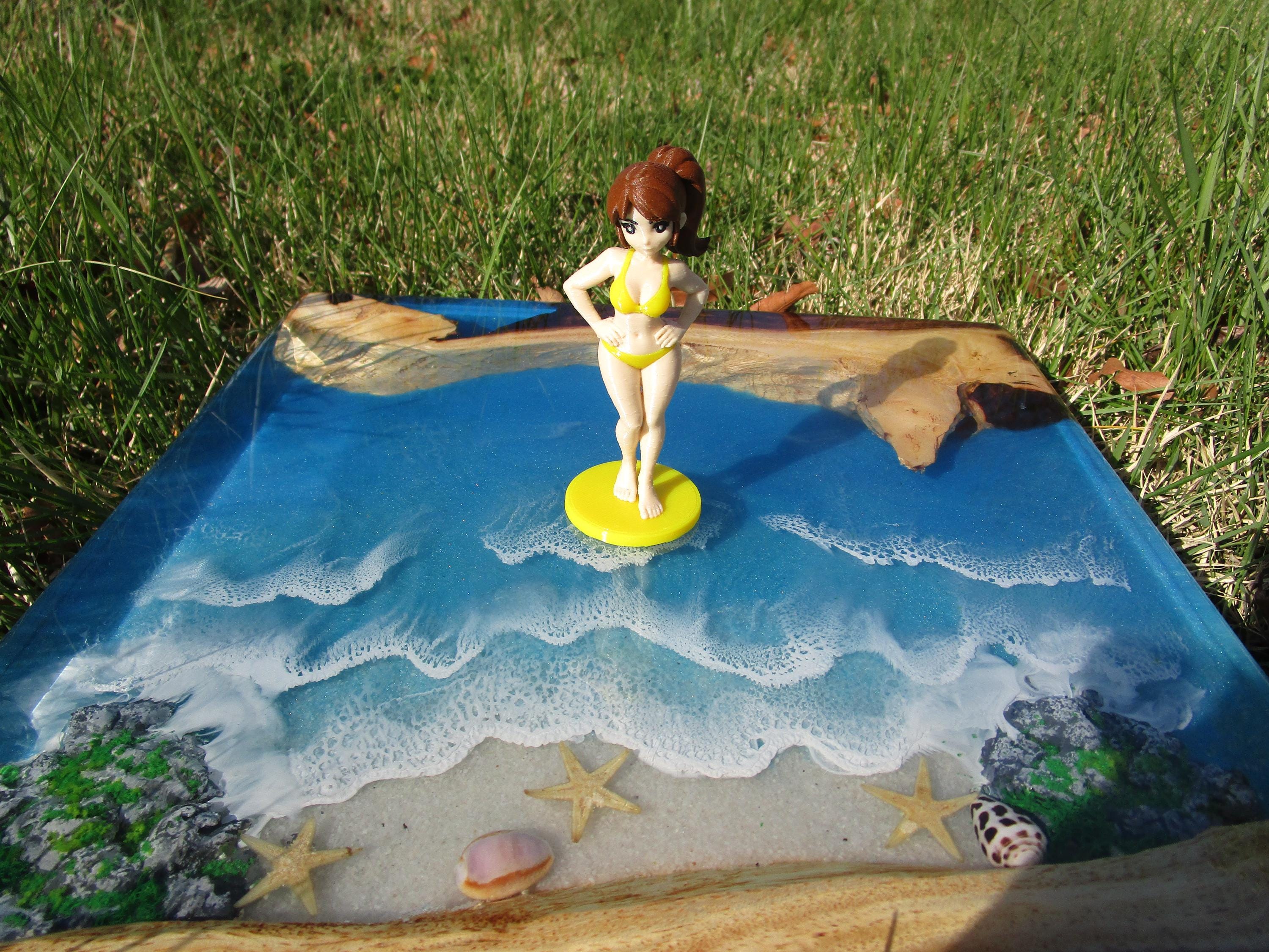 Stacy Deskins Desk Buddy Figurine, Industrial Plastic Anime Office Decor, 4 Inch Shelf Sitter