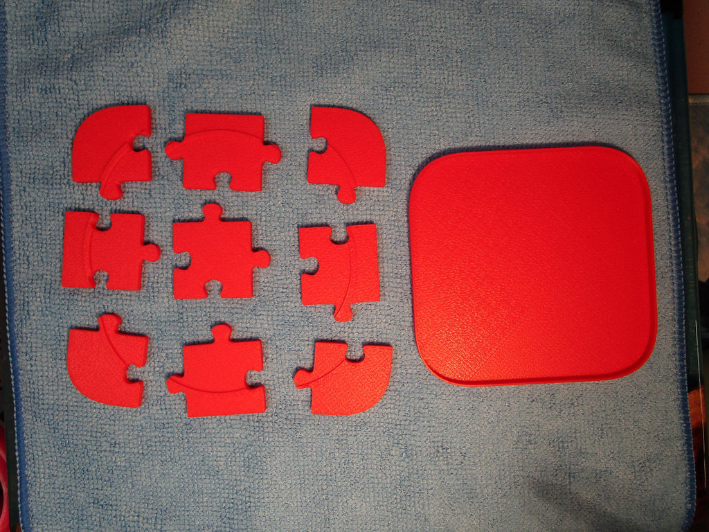 Puzzle Coaster Red Unique Interlocking Drink Coaster