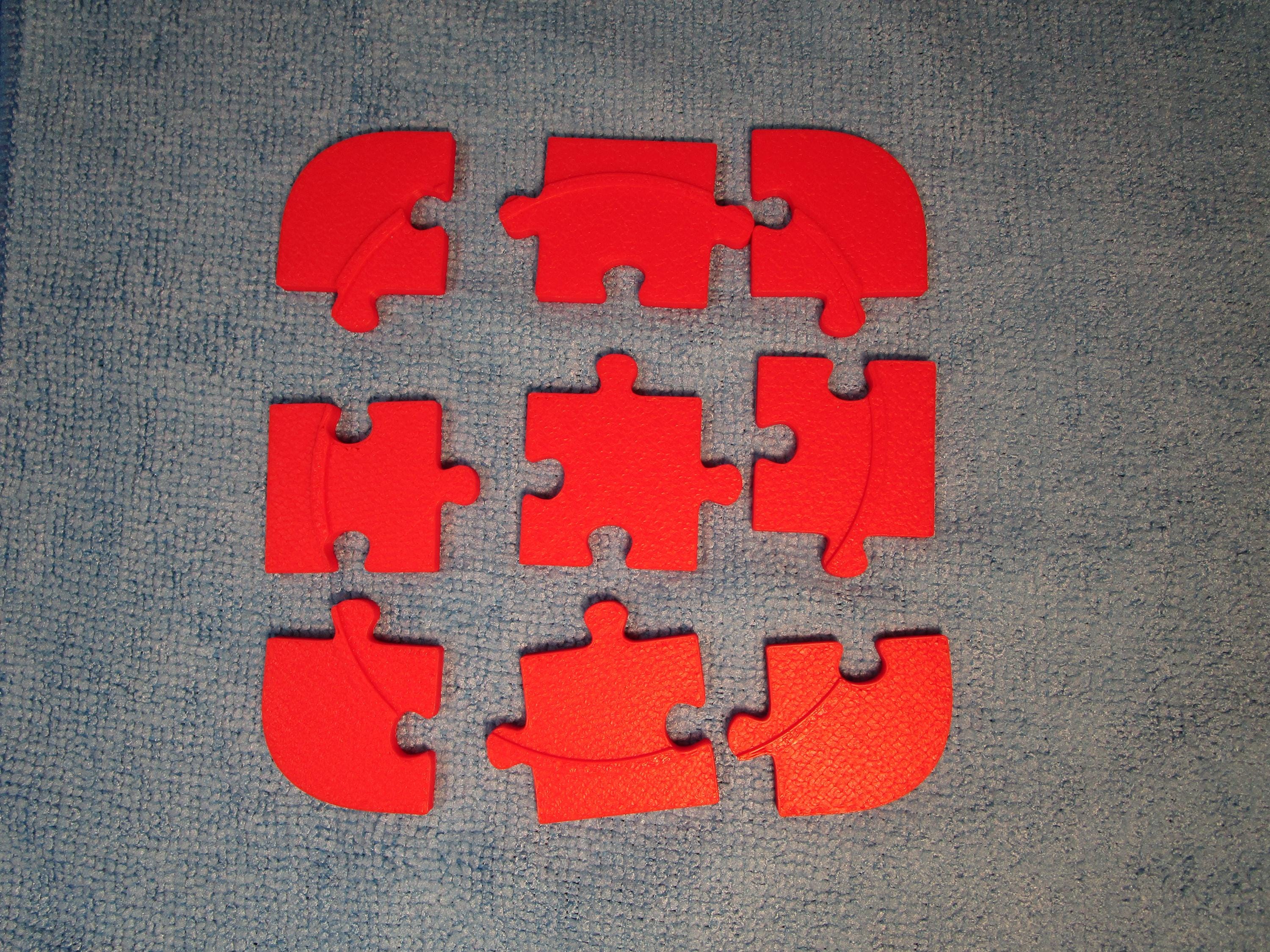Puzzle Coaster Red Unique Interlocking Drink Coaster